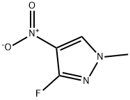 1H-Pyrazole, 3-fluoro-1-methyl-4-nitro- Structure