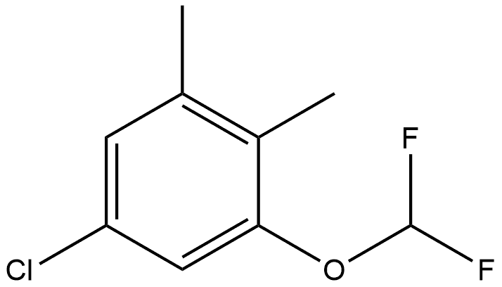 5-Chloro-1-(difluoromethoxy)-2,3-dimethylbenzene Structure