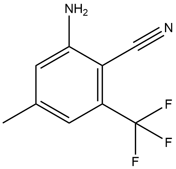 2-Amino-4-methyl-6-(trifluoromethyl)benzonitrile Structure