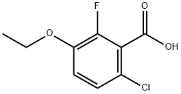 6-chloro-3-ethoxy-2-fluorobenzoic acid Structure