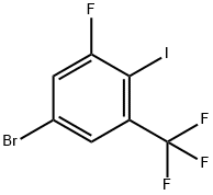 5-Bromo-1-fluoro-2-iodo-3-(trifluoromethyl)benzene Structure