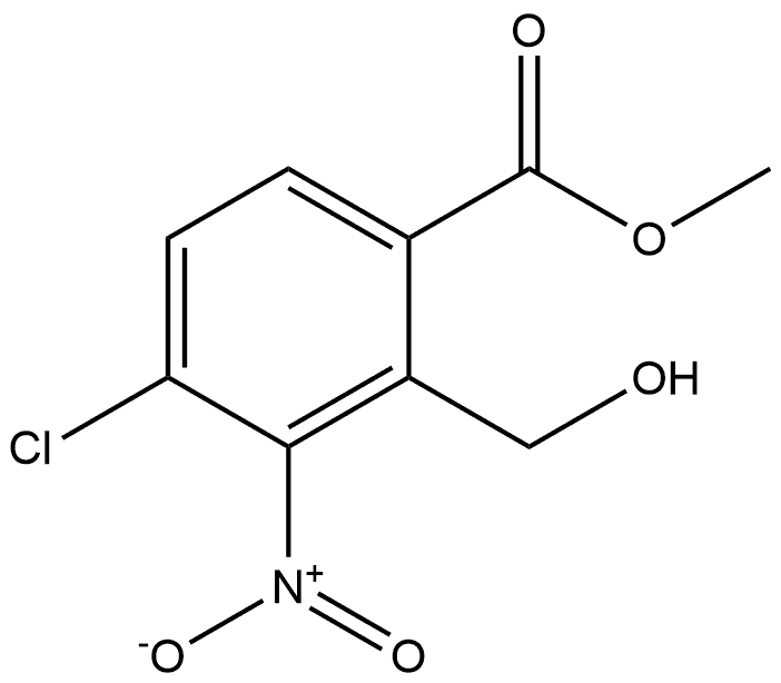 methyl 4-chloro-2-(hydroxymethyl)-3-nitrobenzoate Structure