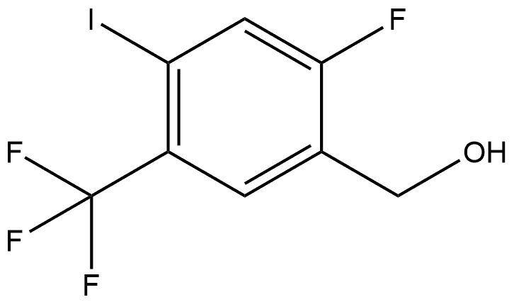 (2-fluoro-4-iodo-5-(trifluoromethyl)phenyl)methanol Structure