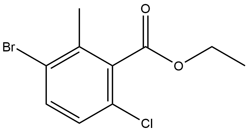 Ethyl 3-bromo-6-chloro-2-methylbenzoate Structure