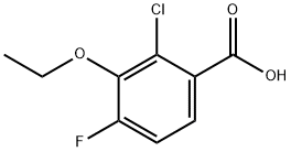 2-Chloro-3-ethoxy-4-fluorobenzoic acid Structure