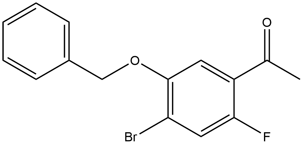 1-[4-Bromo-2-fluoro-5-(phenylmethoxy)phenyl]ethanone Structure