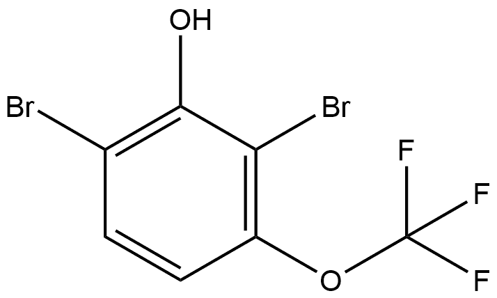 2,6-Dibromo-3-(trifluoromethoxy)phenol Structure