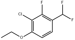 2-chloro-4-(difluoromethyl)-1-ethoxy-3-fluorobenzene Structure