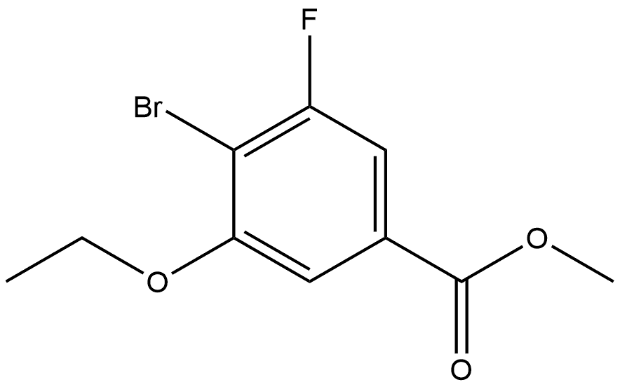 Methyl 4-bromo-3-ethoxy-5-fluorobenzoate Structure