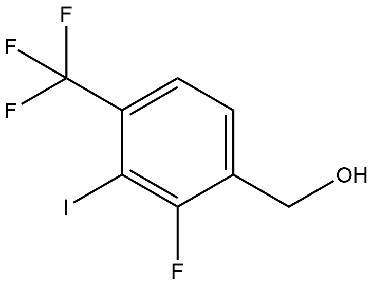 (2-Fluoro-3-iodo-4-(trifluoromethyl)phenyl)methanol Structure