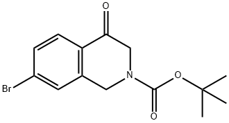 tert-butyl 7-bromo-4-oxo-1,3-dihydroisoquinoline-2-carboxylate Structure