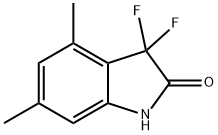 2H-Indol-2-one, 3,3-difluoro-1,3-dihydro-4,6-dimethyl- Structure