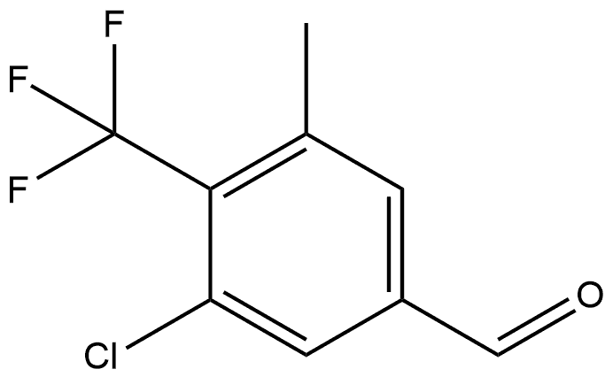 3-Chloro-5-methyl-4-(trifluoromethyl)benzaldehyde Structure