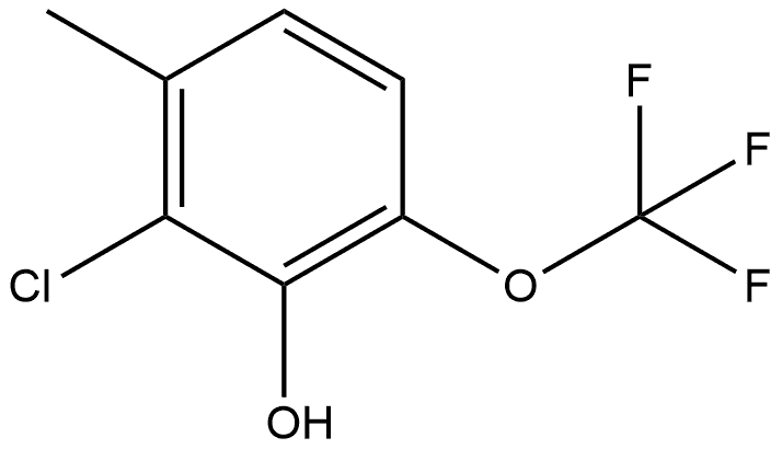 2-Chloro-3-methyl-6-(trifluoromethoxy)phenol 구조식 이미지