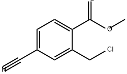 Benzoic acid, 2-(chloromethyl)-4-cyano-, methyl ester Structure