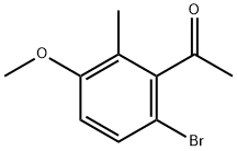 1-(6-Bromo-3-methoxy-2-methylphenyl)ethanone Structure