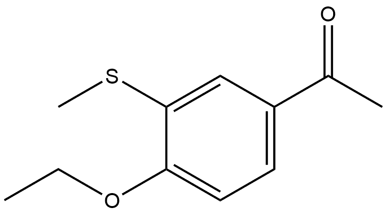 1-[4-Ethoxy-3-(methylthio)phenyl]ethanone Structure