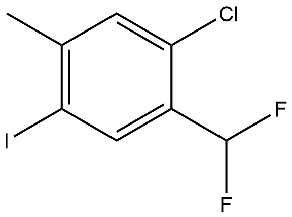 1-Chloro-2-(difluoromethyl)-4-iodo-5-methylbenzene Structure