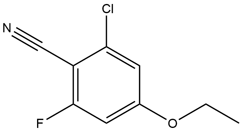 2-Chloro-4-ethoxy-6-fluorobenzonitrile Structure