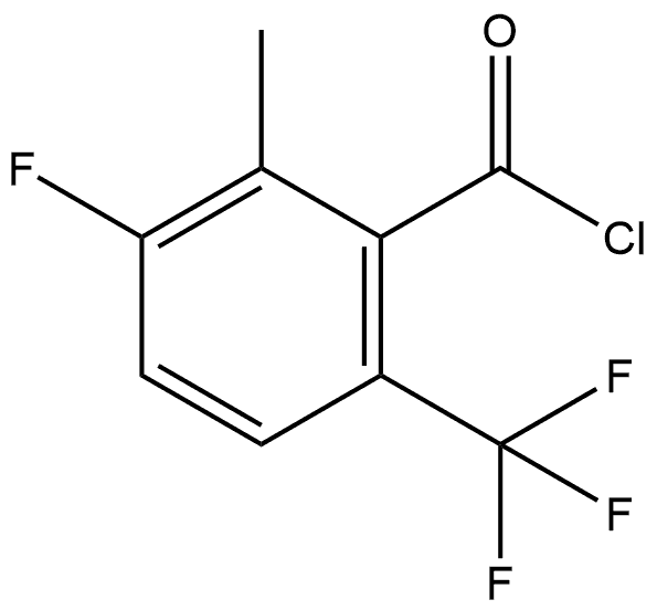 3-Fluoro-2-methyl-6-(trifluoromethyl)benzoyl chloride Structure