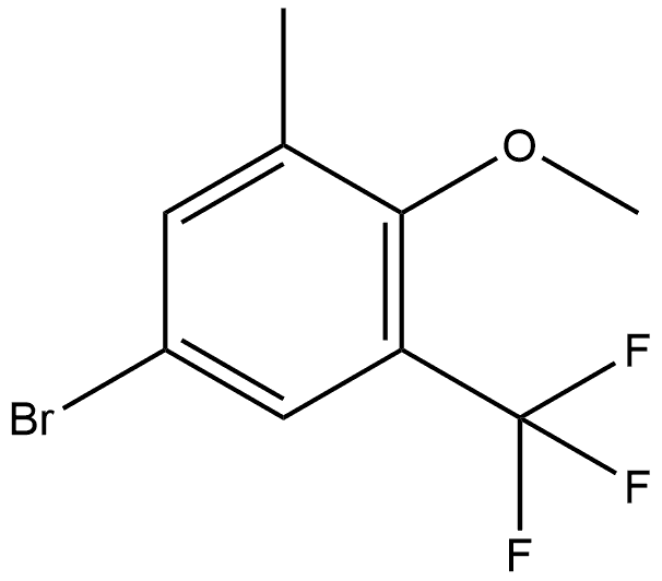 5-Bromo-2-methoxy-1-methyl-3-(trifluoromethyl)benzene Structure