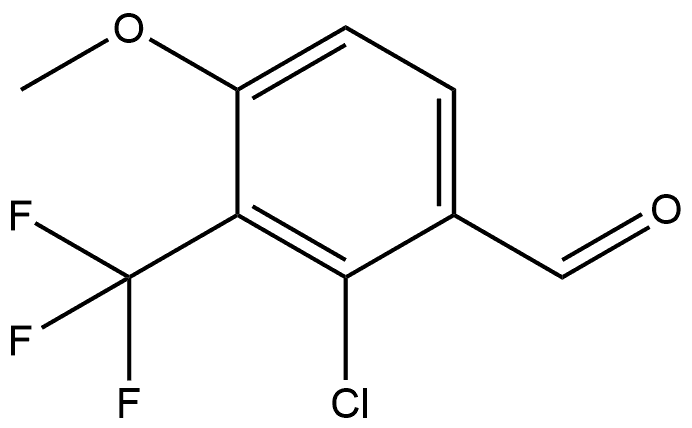 2-Chloro-4-methoxy-3-(trifluoromethyl)benzaldehyde Structure