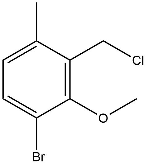 1-Bromo-3-(chloromethyl)-2-methoxy-4-methylbenzene Structure