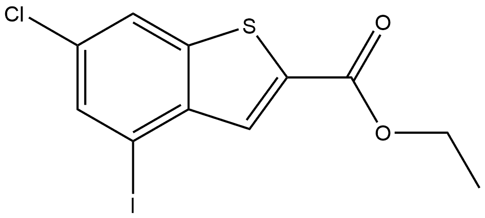 Ethyl 6-chloro-4-iodobenzo[b]thiophene-2-carboxylate Structure