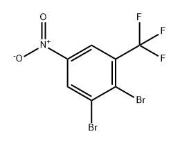 Benzene, 1,2-dibromo-5-nitro-3-(trifluoromethyl)- Structure