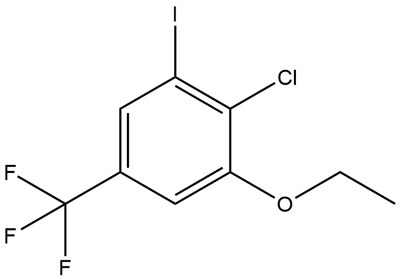 2-Chloro-1-ethoxy-3-iodo-5-(trifluoromethyl)benzene Structure