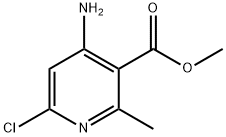 3-Pyridinecarboxylic acid, 4-amino-6-chloro-2-methyl-, methyl ester Structure