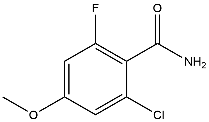 2-Chloro-6-fluoro-4-methoxybenzamide Structure