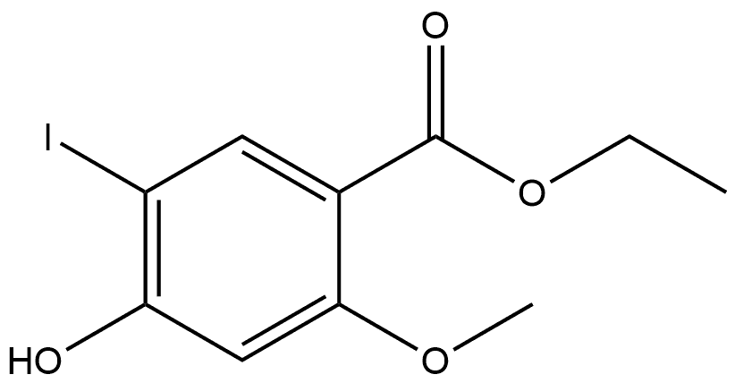 Ethyl 4-hydroxy-5-iodo-2-methoxybenzoate Structure