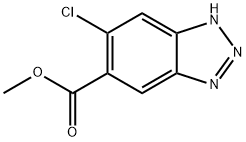 1H-Benzotriazole-5-carboxylic acid, 6-chloro-, methyl ester Structure