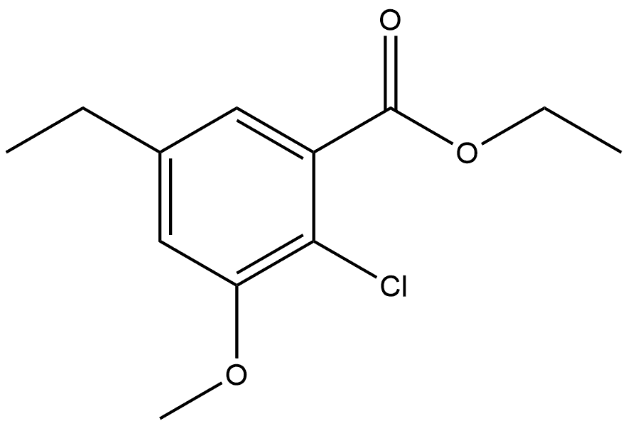 Ethyl 2-chloro-5-ethyl-3-methoxybenzoate Structure