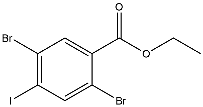 Ethyl 2,5-dibromo-4-iodobenzoate Structure