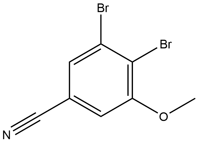 3,4-Dibromo-5-methoxybenzonitrile Structure