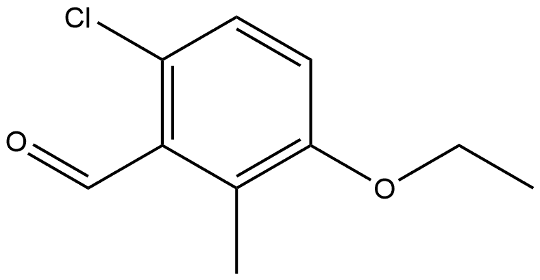 6-Chloro-3-ethoxy-2-methylbenzaldehyde Structure