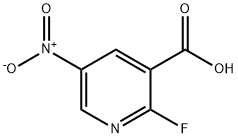 3-Pyridinecarboxylic acid, 2-fluoro-5-nitro- 구조식 이미지