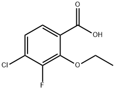 4-Chloro-2-ethoxy-3-fluorobenzoic acid Structure