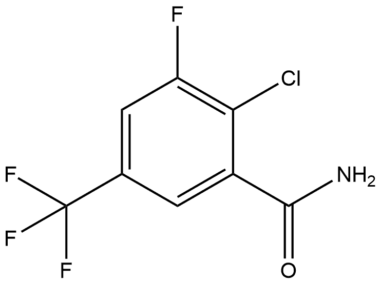 2-Chloro-3-fluoro-5-(trifluoromethyl)benzamide Structure