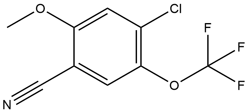 4-Chloro-2-methoxy-5-(trifluoromethoxy)benzonitrile 구조식 이미지