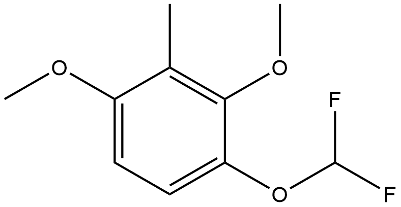 1-(Difluoromethoxy)-2,4-dimethoxy-3-methylbenzene Structure