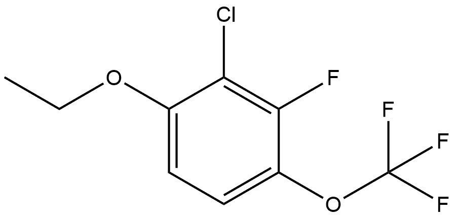 2-Chloro-1-ethoxy-3-fluoro-4-(trifluoromethoxy)benzene Structure