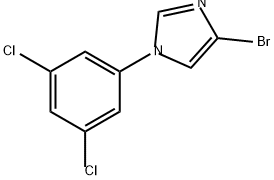 1H-Imidazole, 4-bromo-1-(3,5-dichlorophenyl)- Structure