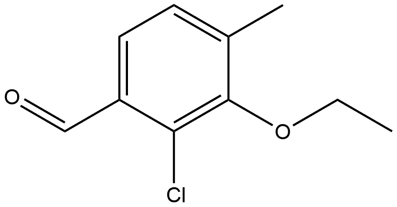 2-Chloro-3-ethoxy-4-methylbenzaldehyde Structure