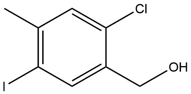 2-Chloro-5-iodo-4-methylbenzenemethanol Structure