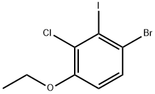 1-Bromo-3-chloro-4-ethoxy-2-iodobenzene Structure