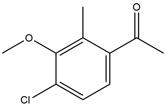 1-(4-Chloro-3-methoxy-2-methylphenyl)ethanone Structure