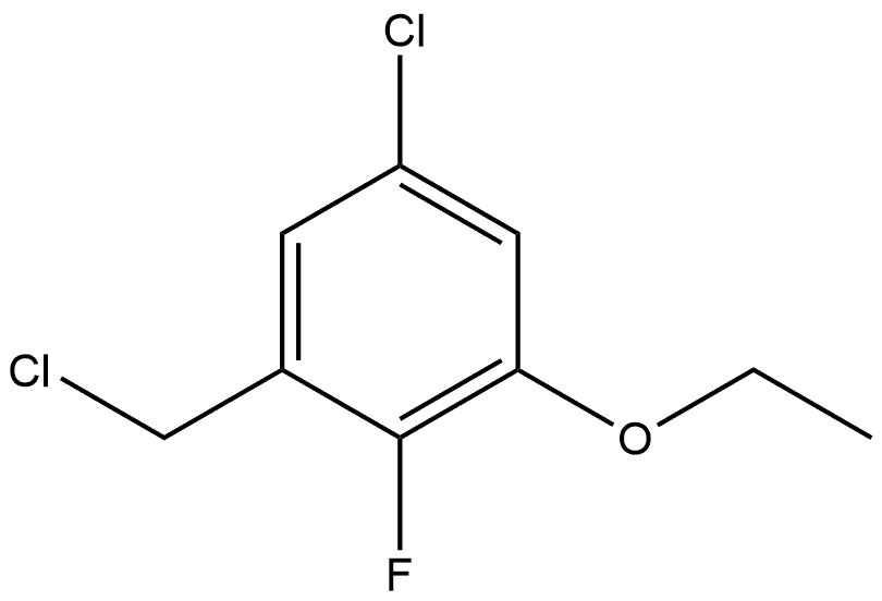 5-Chloro-1-(chloromethyl)-3-ethoxy-2-fluorobenzene Structure